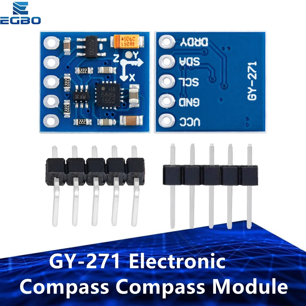 EGBO GY-271 Electronic Compass Compass Module HMC5883L Triple Axis Compass Three-axis Magnetic Field Sensor