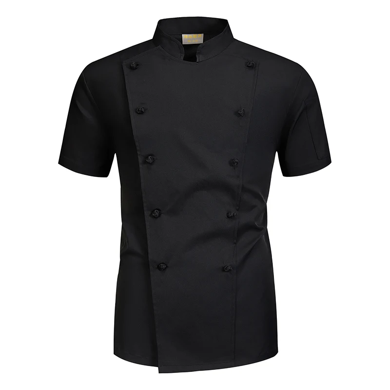 Double-breasted Cook Costume Kitchen Work  Shirt for Food Service Hotel Restaurant Canteen Baking Household Cooking Chef's Coat