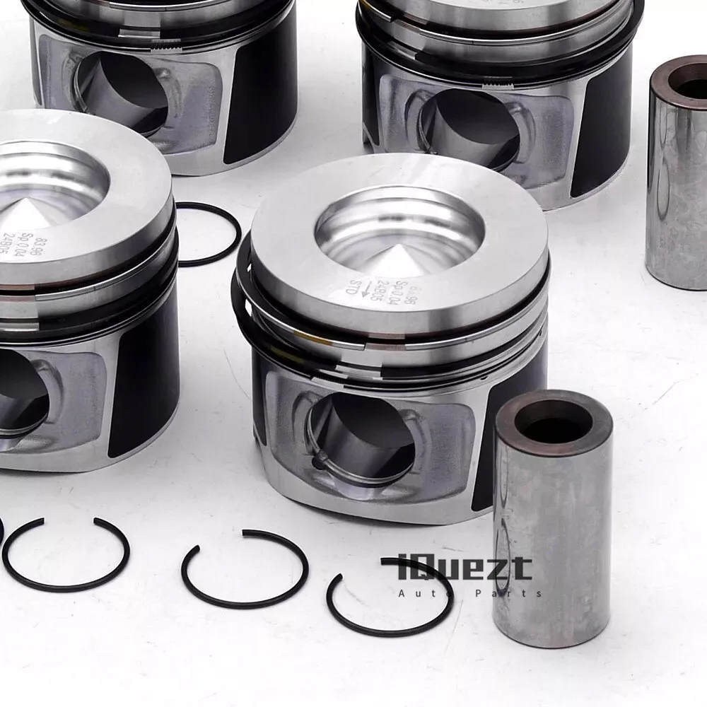 4pcs Pistons & Rings Set STD for BMW 120d 320d X1 X3 E90 F25 F30 N47 2.0 Diesel