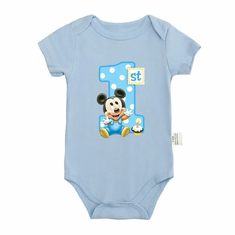 It\'s My 1st Birthday Baby Boy Clothes Short-sleeved First Birthday Party Clothing 100% Cotton Baby Boys Outfits