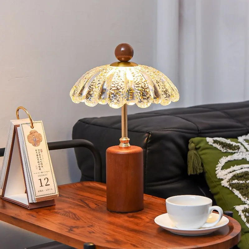 2026 New French Mid Century Table Lamp,Elegant Retro Bedside Ambient Light,Warm Creative Decor Night Lamp for Bedroom Nightstand