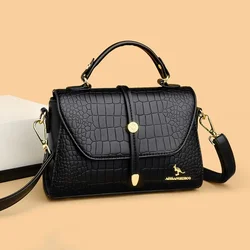 Premium Leather Crossbody Bags for Women Female Shoulder Messenger Bags Luxury Designer Handbags and Purses