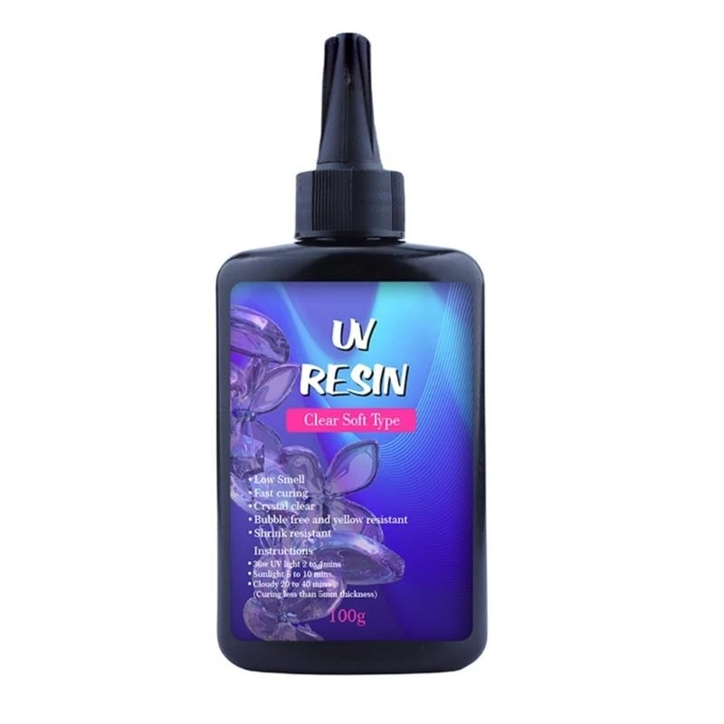 

UV Dropping Resin Solar Cures Sunlight Activated Adhesive Soft Transparent