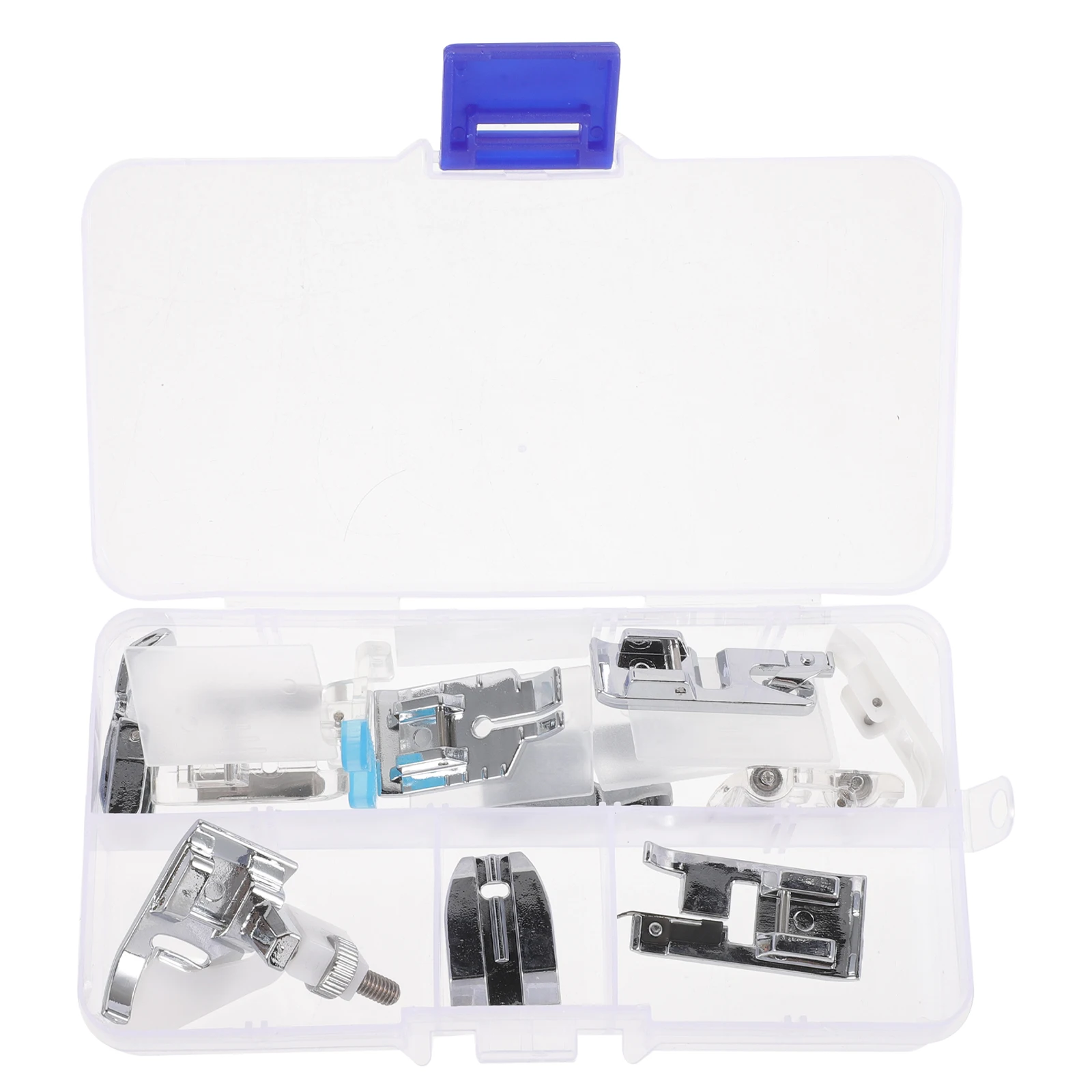 

11-Piece Sewing Machine Presser Foot Kit Zinc Alloy Plastic Durable Portable Quilting Embroidery Household Accessories Elastic