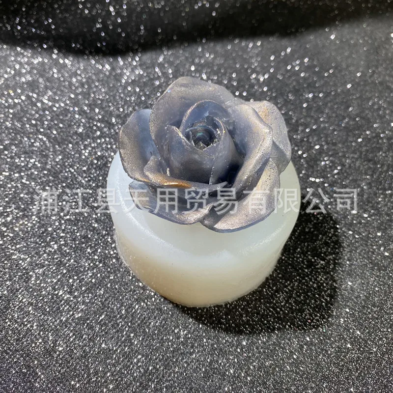 Rose Decoration Mold Aromatherapy Gypsum Flower DIY Fragrant Stone Handmade Candle Material Jewelry Accessories Resin Mould