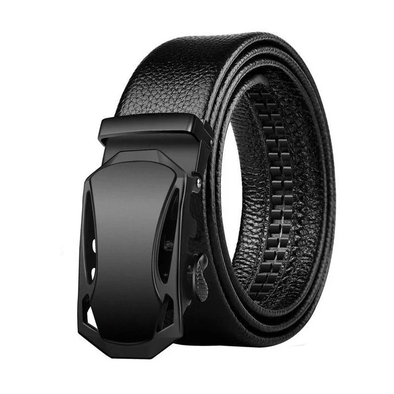 

3.5cm Belt For Men With Automatic Buckle For Men's Belt, Men's Genuine Leather Leather Pants With Young And Middle-aged Styles