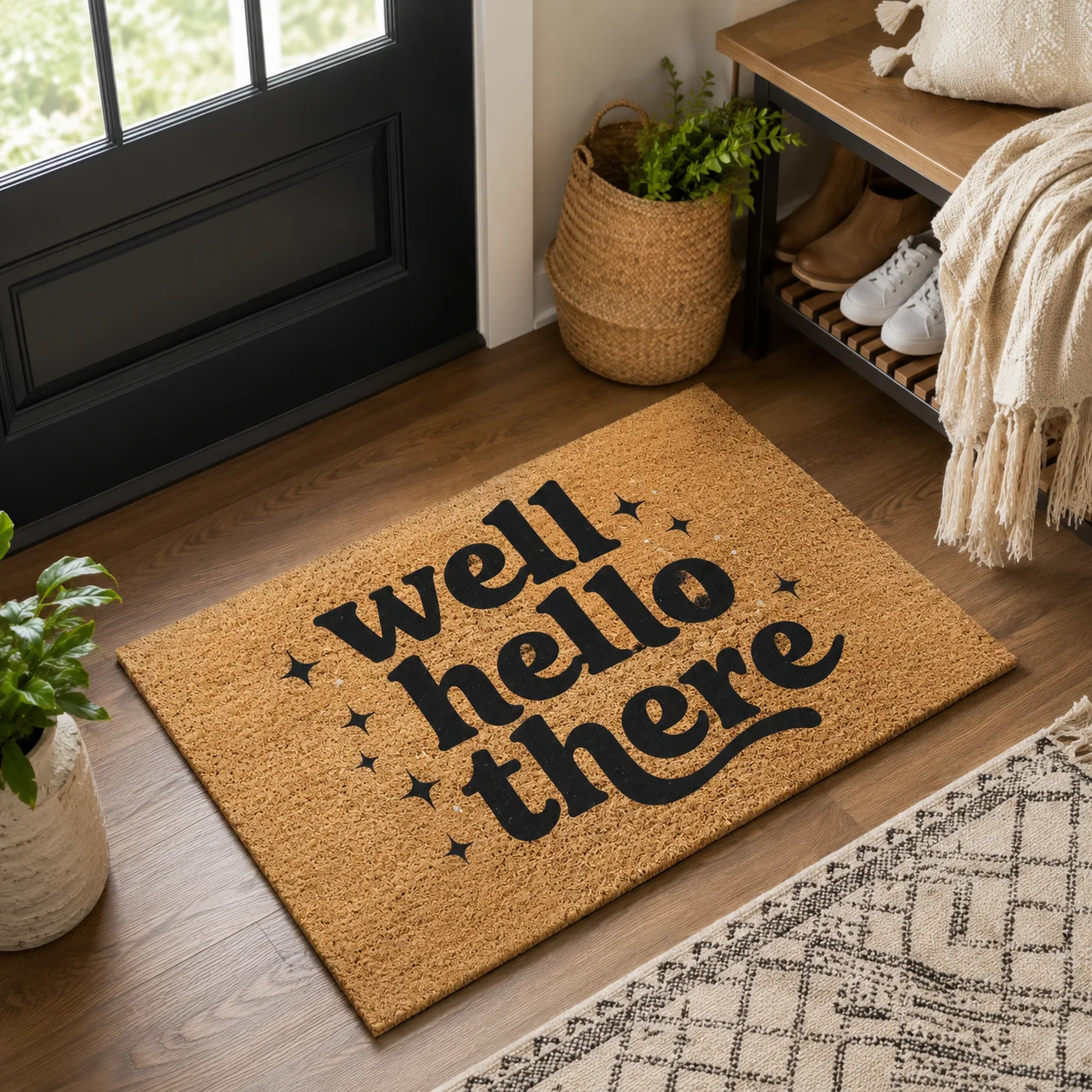Custom Doormat Personalized Ultra Absorbent Anti - Slip with Your Copy Stylish Indoor Outdoor Welcome Mat for Home and Business