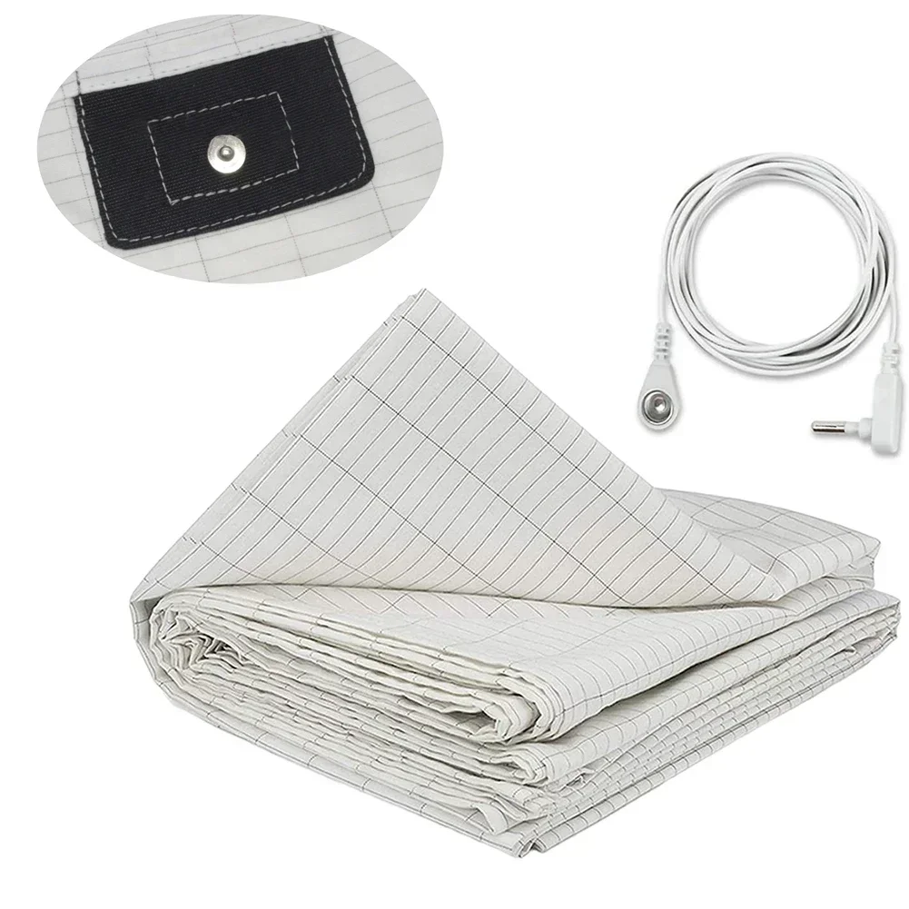 

Grounding Sheet 5% Silver Fiber Conductive Organic Grounding Sheet With Cable 27x52 Inch Home Improvement Supplies