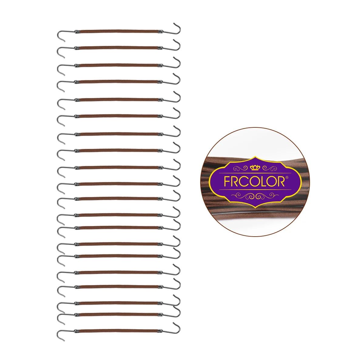 

20 шт., крючки для хвоста, банджи-ленты, резинки для волос, гибкие эластичные крючки для гладких косичек для хвоста, прически с половиной узла, крючки для волос