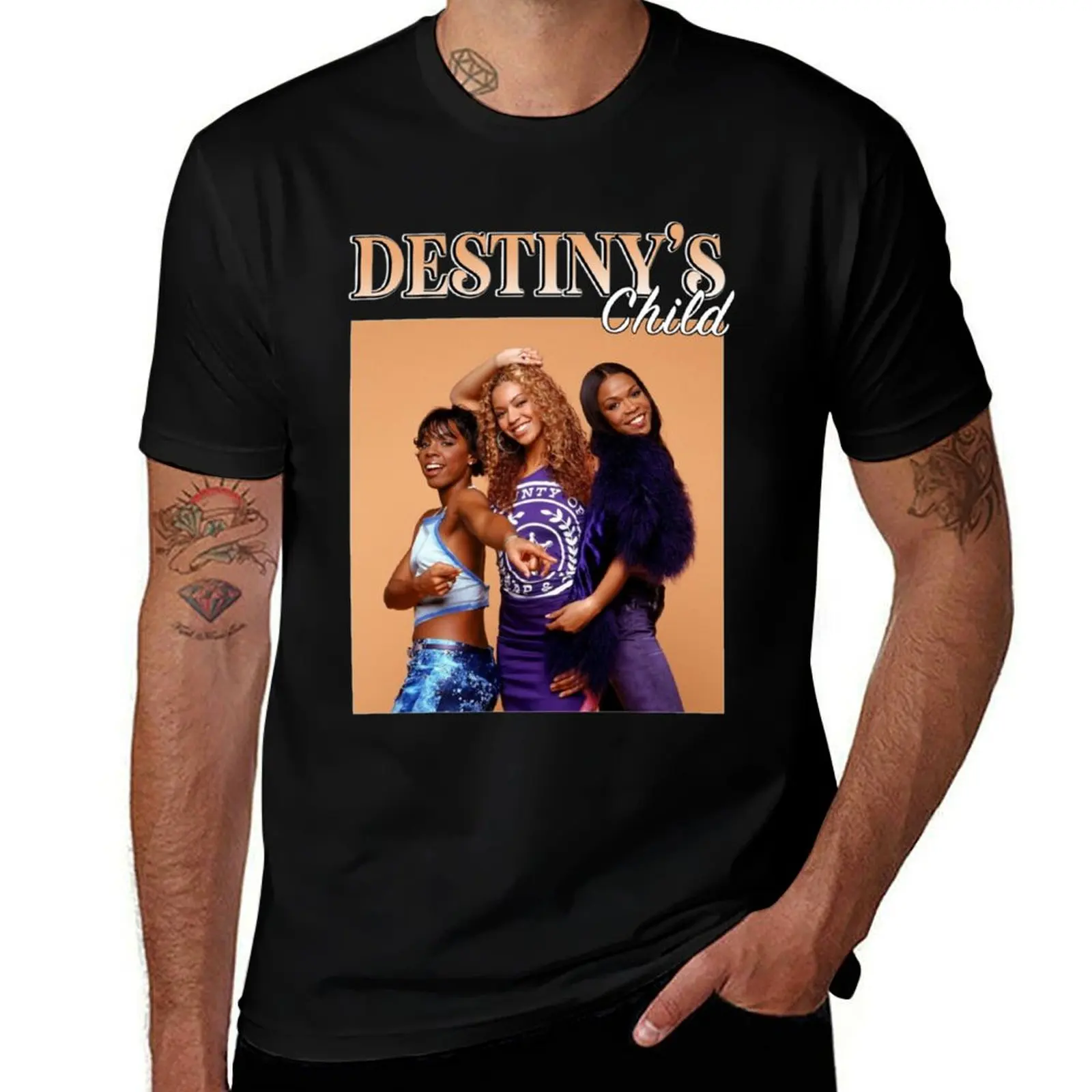 Destinys Child Music T-Shirt haut à manches courtes extensible et doux