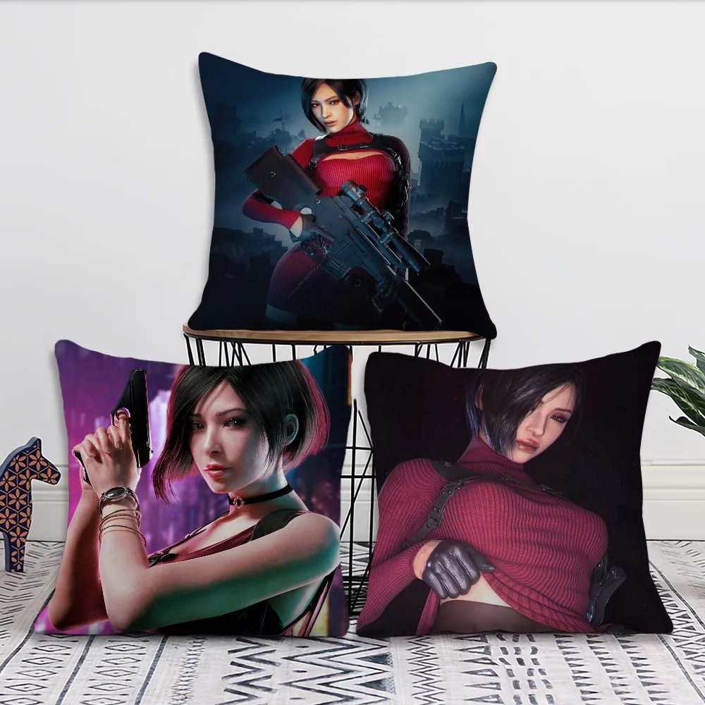 R-RESIDENT E-EVILS Ada Wong Comfortable Decorative Pillow Case Suitable for Home Living Room Sofa Room Decoration