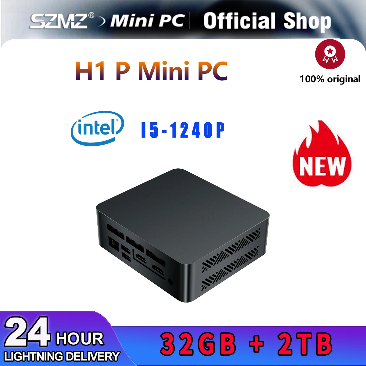 Intel i5-1240P Gaming Mini PC 12-core 16-thread 8/16/32GB DDR4 512GB/1TB/2TB SSD Computer PC Mini Computer Gaming Desktop Win 11