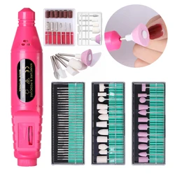 LULAA 1 Set Professional Electric Manicure Nail Drill Pen Pedicure File Machine Polishing Tool Nail Art Care Milling Cutter