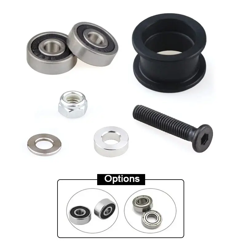 10pcs OpenBuilds V-Slot Delrin POM Smooth Idler Pulley Wheel for Linear Rail Aluminum Profile CNC Router 3D Printer Parts