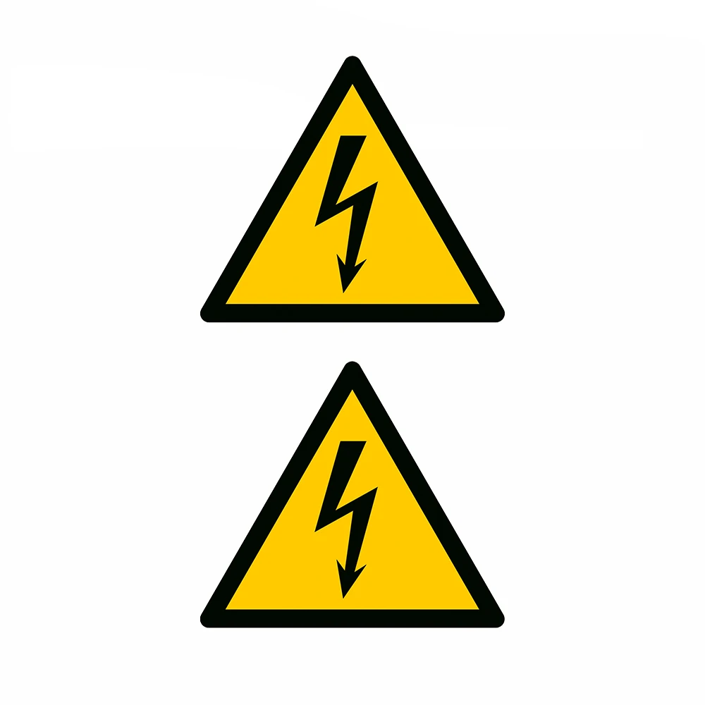 

3inch Wide High Shock Warning Symbol Decal Sticker