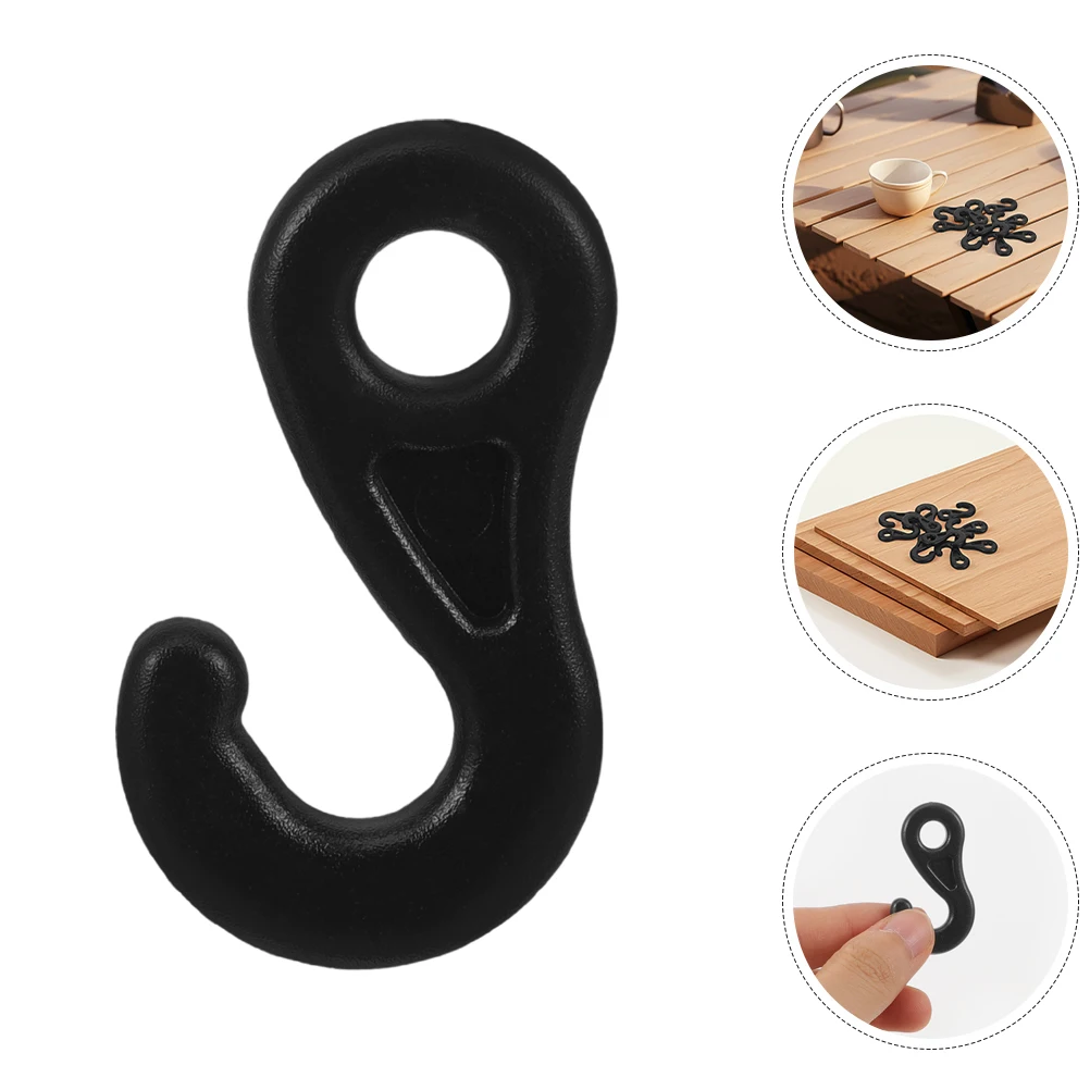

30Pcs Multi-Functional Tent Hooks Sturdy Weather-Resistant Fasteners for Bungee Cord Elastic Strap and Tarp Clamp Needs