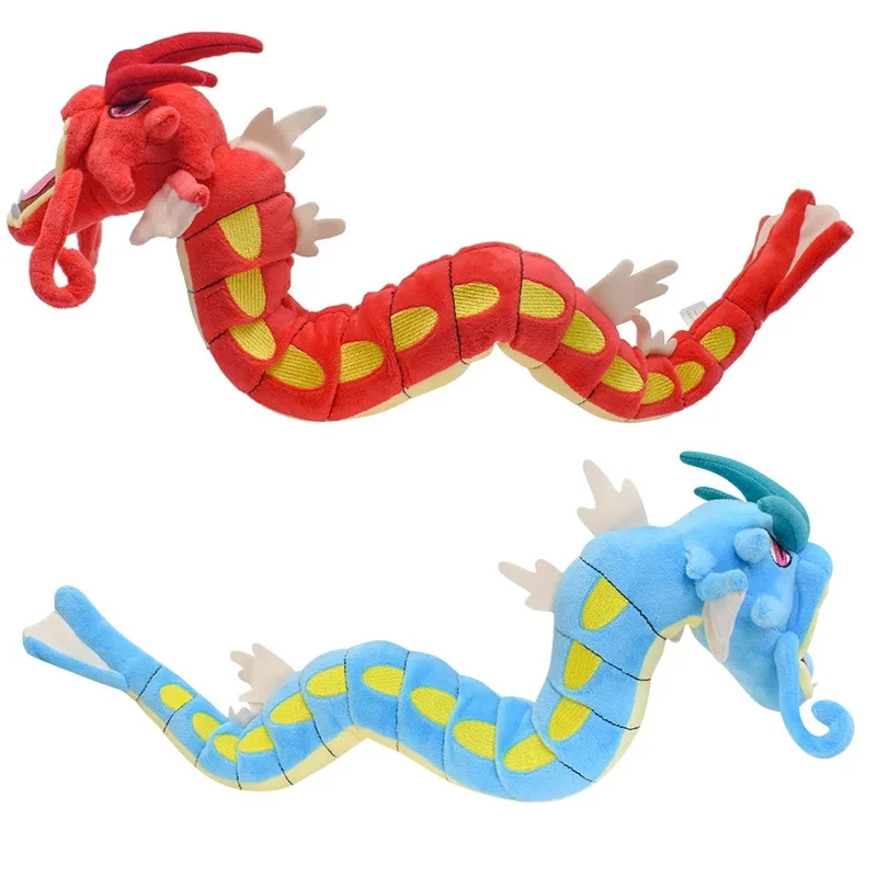 Glänzende Gyarados-Tier-Plüschtiere, 2 Stile, rote und glänzende blaue Puppen, weiche Plüschtiere zum Sammeln, niedliche Cartoon-Charakter-Geschenke – Detail 4