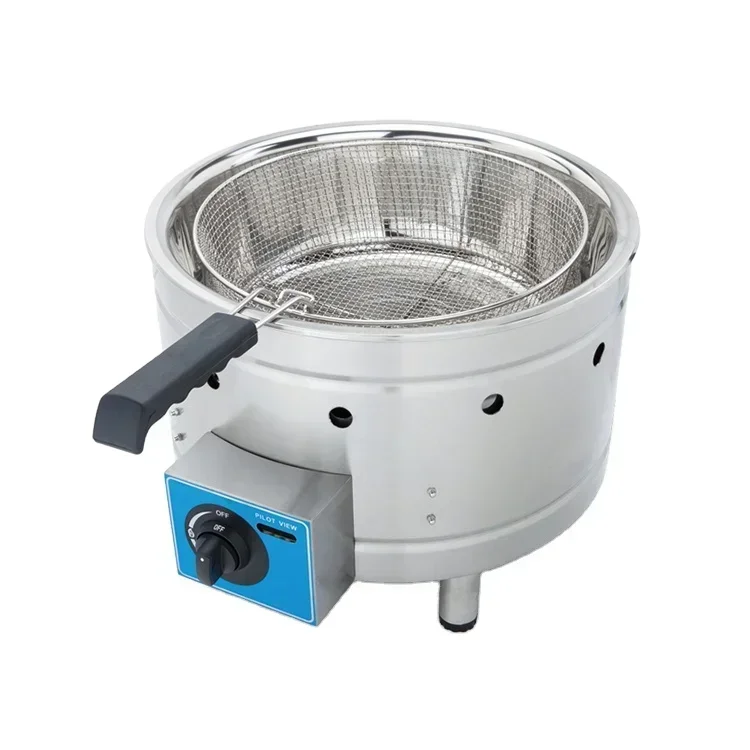 YYHC-Popular Commercial Round Shape Gas Deep Fryer With CE Certification