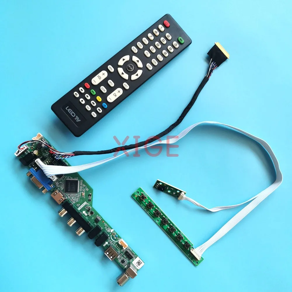 

DIY Kit For N101L6-L01/L02/L0A/L0B/L0D 1024x600 USB+AV+VGA+HDMI LVDS 40Pin 10.1" Laptop Matrix TV Analog Controller Driver Board