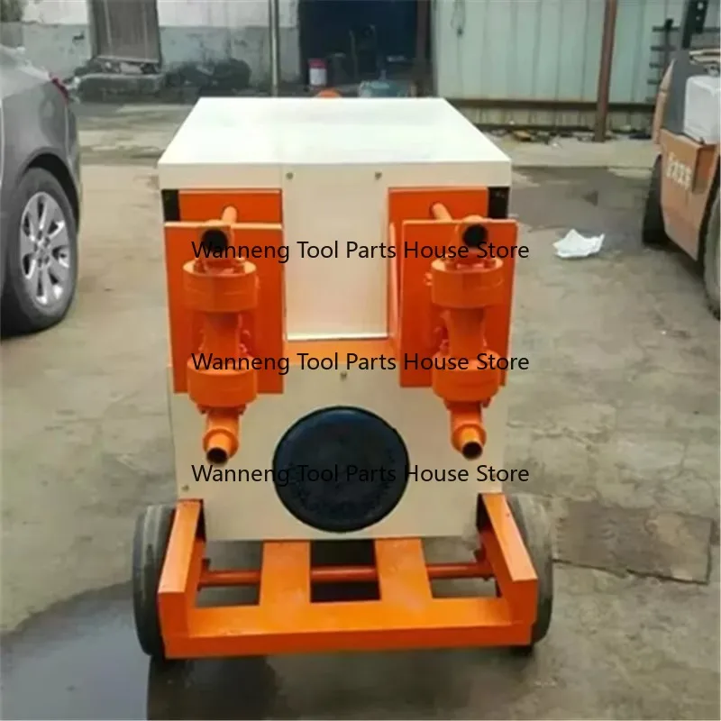 High Efficiency Double Cylinder Cement Grouting Machine Water Mortar Gunite Concrete Pump for Construction