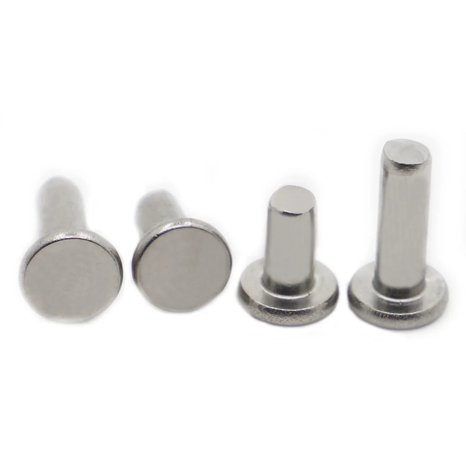 

5 50pcs Stainless Steel Solid Rivet Self Plugging Knock on Rivet Nail Bolts Flat Round Head GB109 M2 M2.5 M3 M4 M5 M6