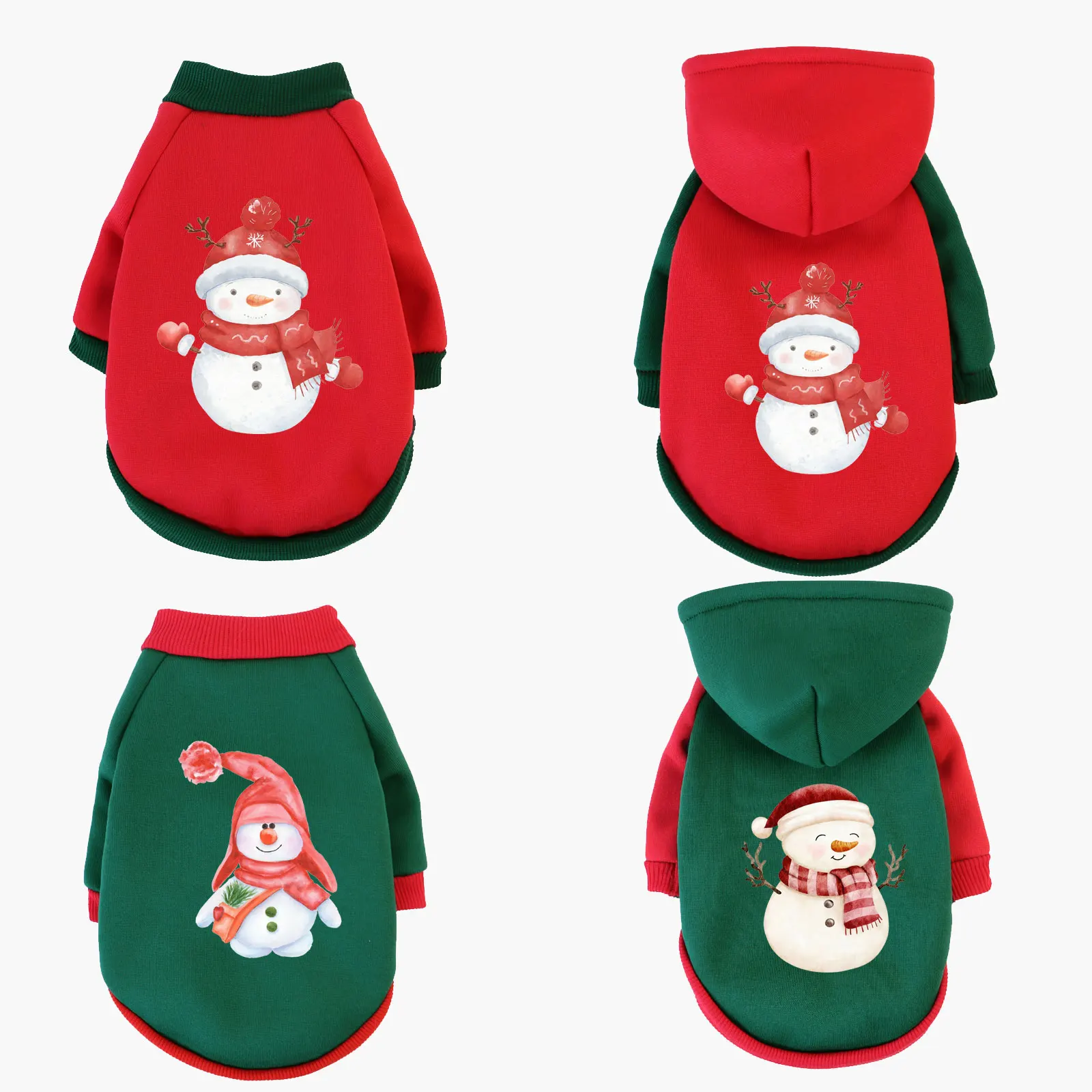 

Pet Christmas Hooded Sweatshirt Costume Dog's Christmas Clothes Fashion Hooded Sweater Fit Chihuahuas French Bulldog All Cats