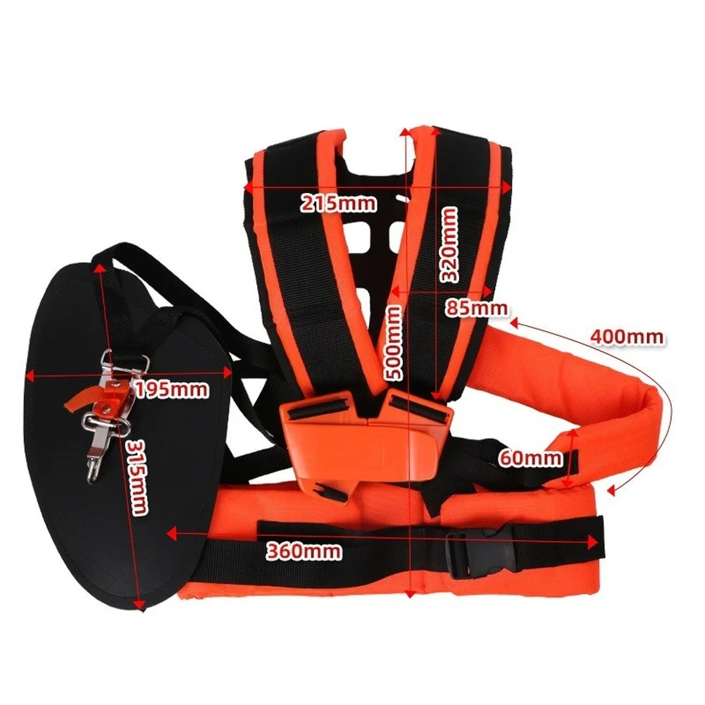 Comfortable Adjustable Trimmer Shoulder Strap Featuring Wide Padded Straps Nylon Construction