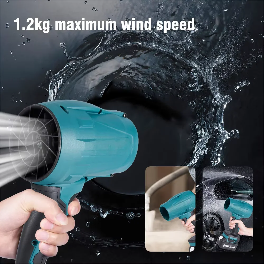 200 متر/الثانية 2000 واط فرش توربو مروحة منفاخ الثلوج ورقة الغبار تهب أداة ل 21 فولت 18 فولت بطارية كهربائية يده مروحة نفاثة #5