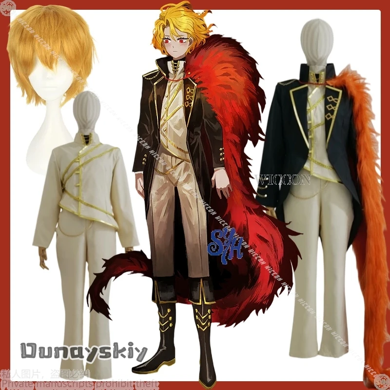 Sancho Cosplay Anime Spiel Limbus Company Kostüm {BankaiMode}Vintage Palace Style Mantel Hose Langhaariger Kragen Schal Halloween