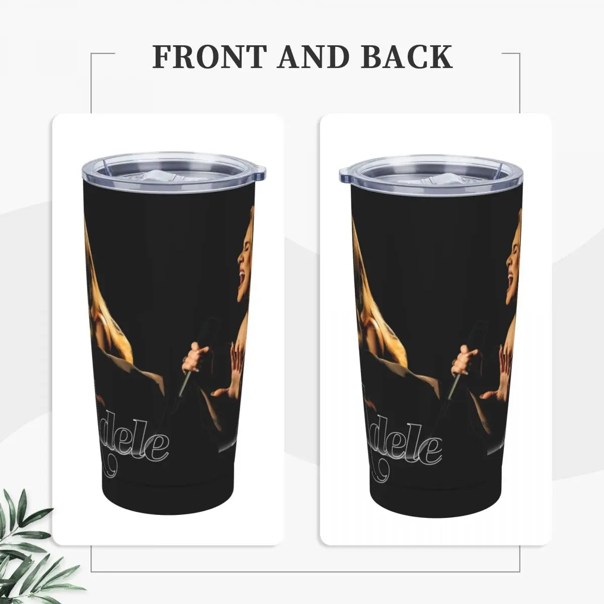 Cool Singer Adele Tour 2024 Insulated Tumbler with Straws Lid Music Album Stainless Steel Mugs Double Wall Thermos Cup 20oz