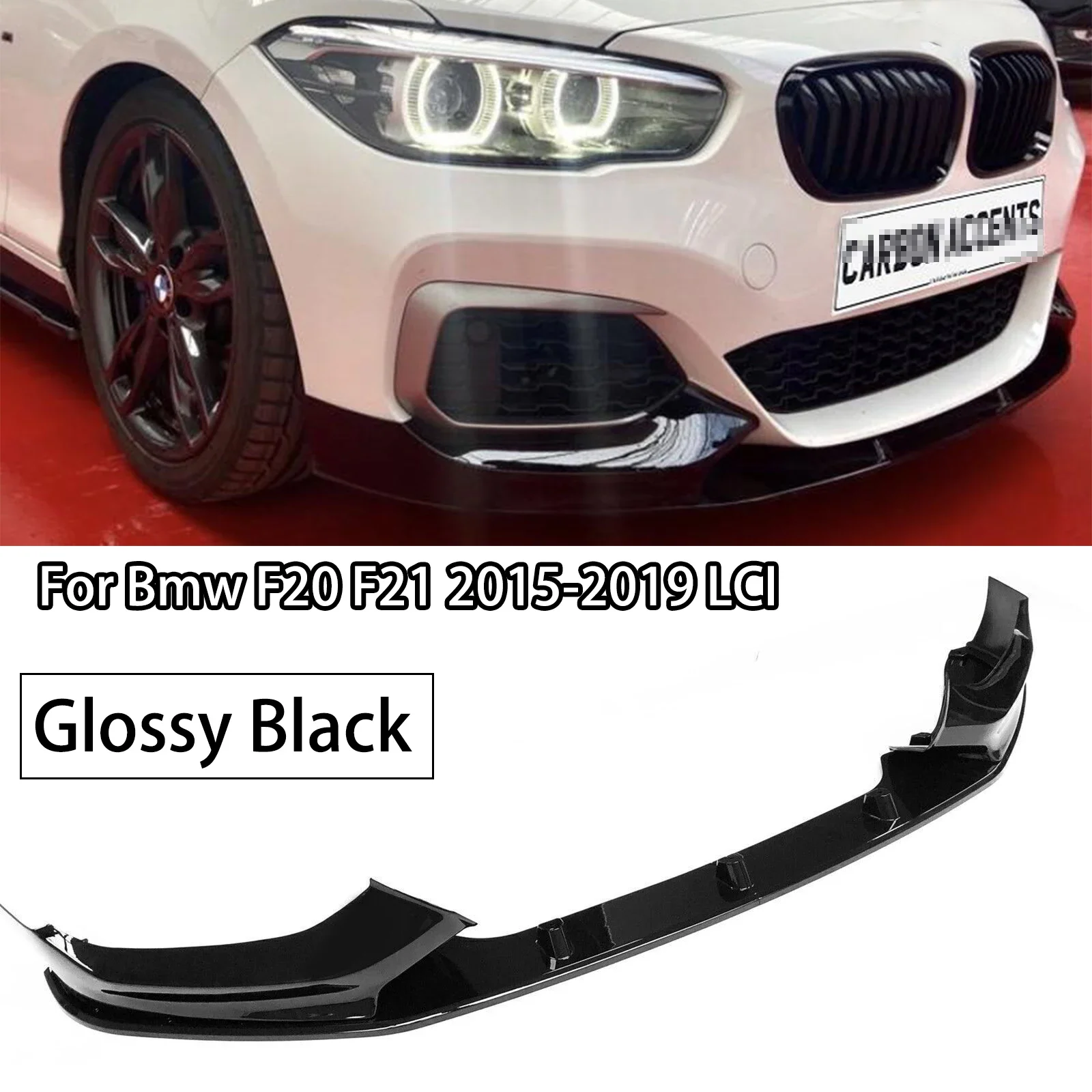 

4 шт. передний бампер для Bmw F20 F21 118i 120d 120i M135i M140i 2015-2019 Lci M-Sport спойлер диффузор сплиттер глянцевый черный