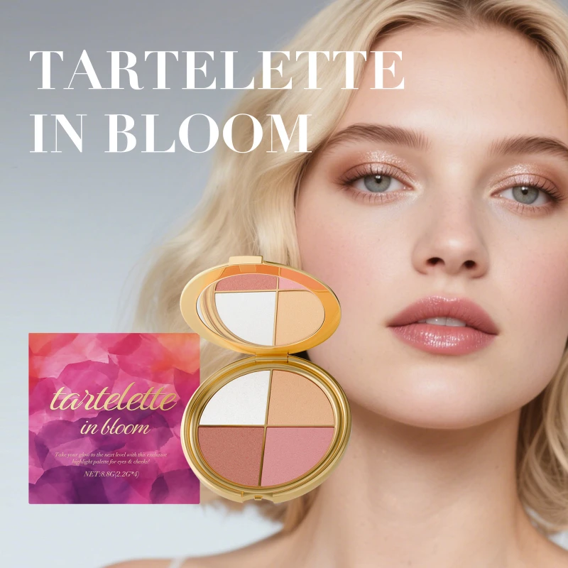 3-in-1 Highlight Lidschatten Rouge Palette Natürliches raffiniertes Make-up Multifunktionspalette Gesichts-Make-up Kosmetik