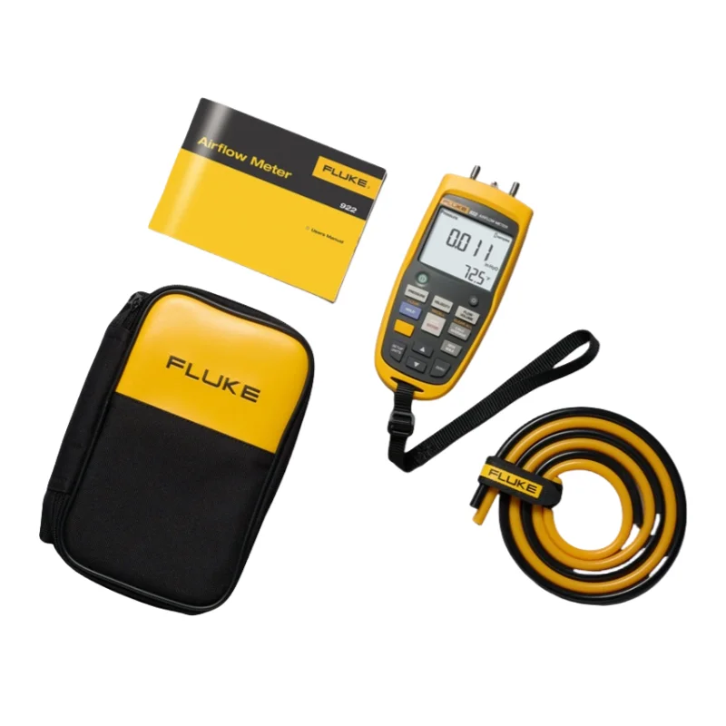 100% Authentic Fluke 922 HVAC Pressure Airflow Meter Micromanometer, Differential Pressure/airflow/velocity,