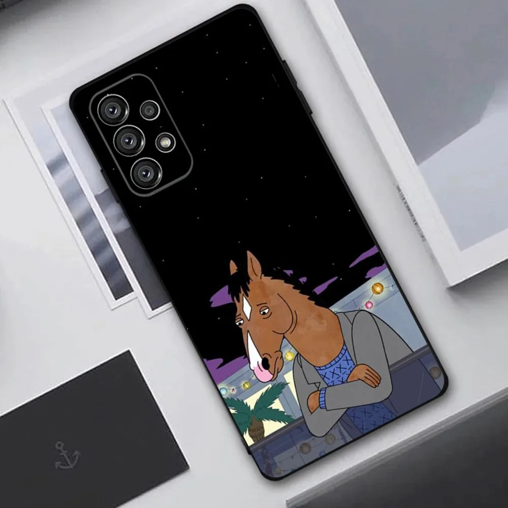 B-BoJack Horseman  Phone Case For Samsung Galaxy A20,A21s,A22,A31,A32,A52,A53,A72,73,A80,A91 Soft Black Cover