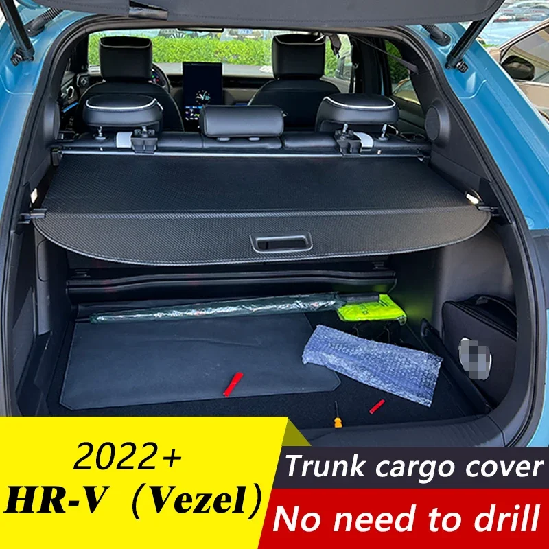 Грузовая крышка багажника, выдвижная для 22-24 HONDA XRV/HRV/vezel, стойка для посылок, водонепроницаемый щит, конфиденциальная крышка груза, автоаксессуары