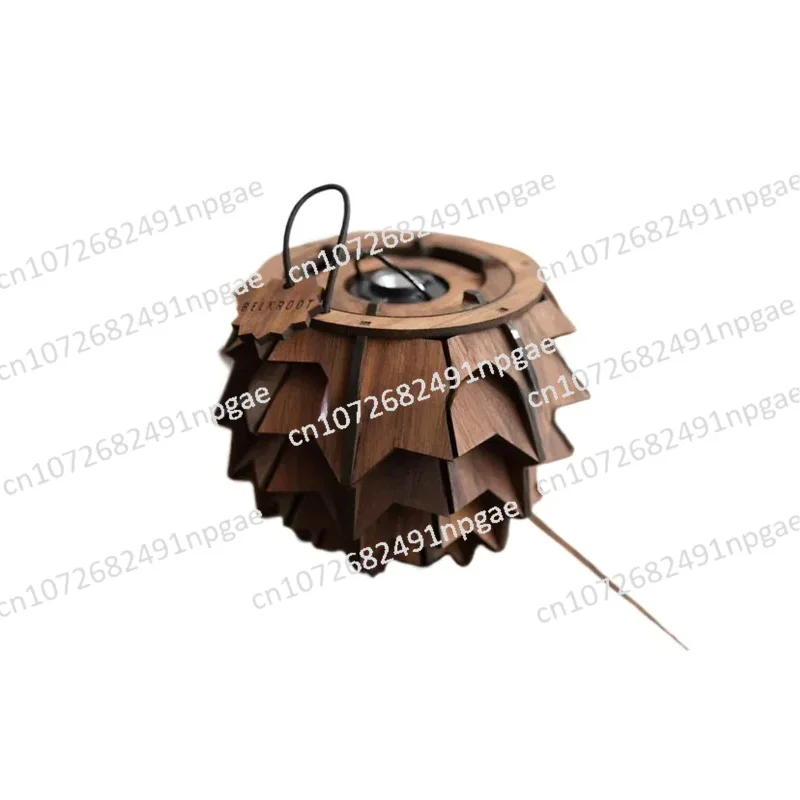 Black Walnut Pine Cone Lampshade Adapted To Goalzero Lamp Outdoor Camping Lantern