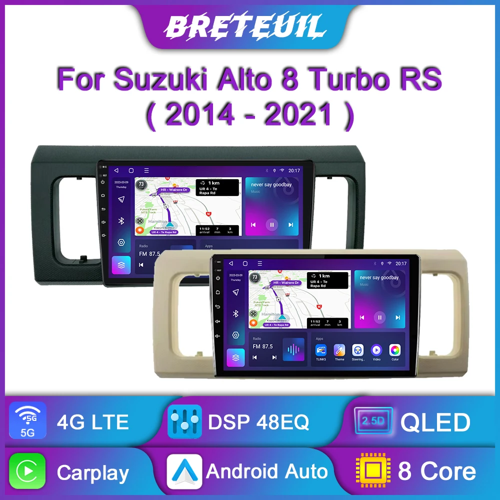 Para Suzuki Alto 8 Gen 2014 2015 2016 2017 2018 2019 2020 2021 Android Car Radio Multimedia Video Player Navegación GPS Carplay Pantalla táctil Auto Estéreo Sistema inteligente