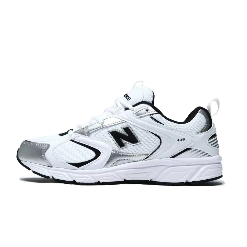 New Balance 408 Unisex Low-Top Casual Shoes  White, Lightweight, Comfortable, Non-Slip, Durable & Breathable ML408WB