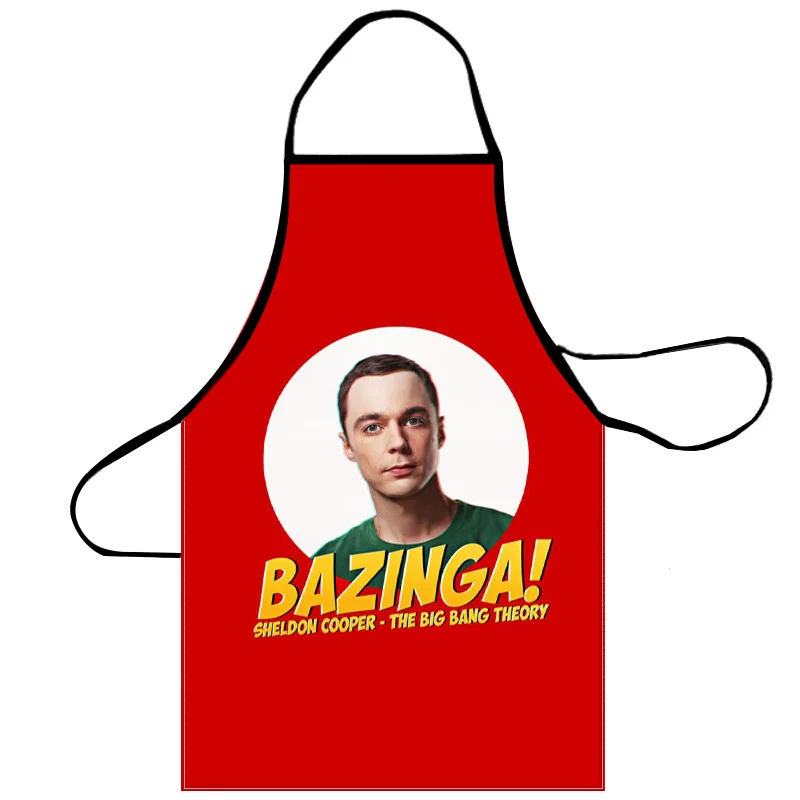 The Big Bang Theory Apron Grill Kitchen Chef Apron Professional for BBQ, Baking, Cooking for Men Women 68X95cm