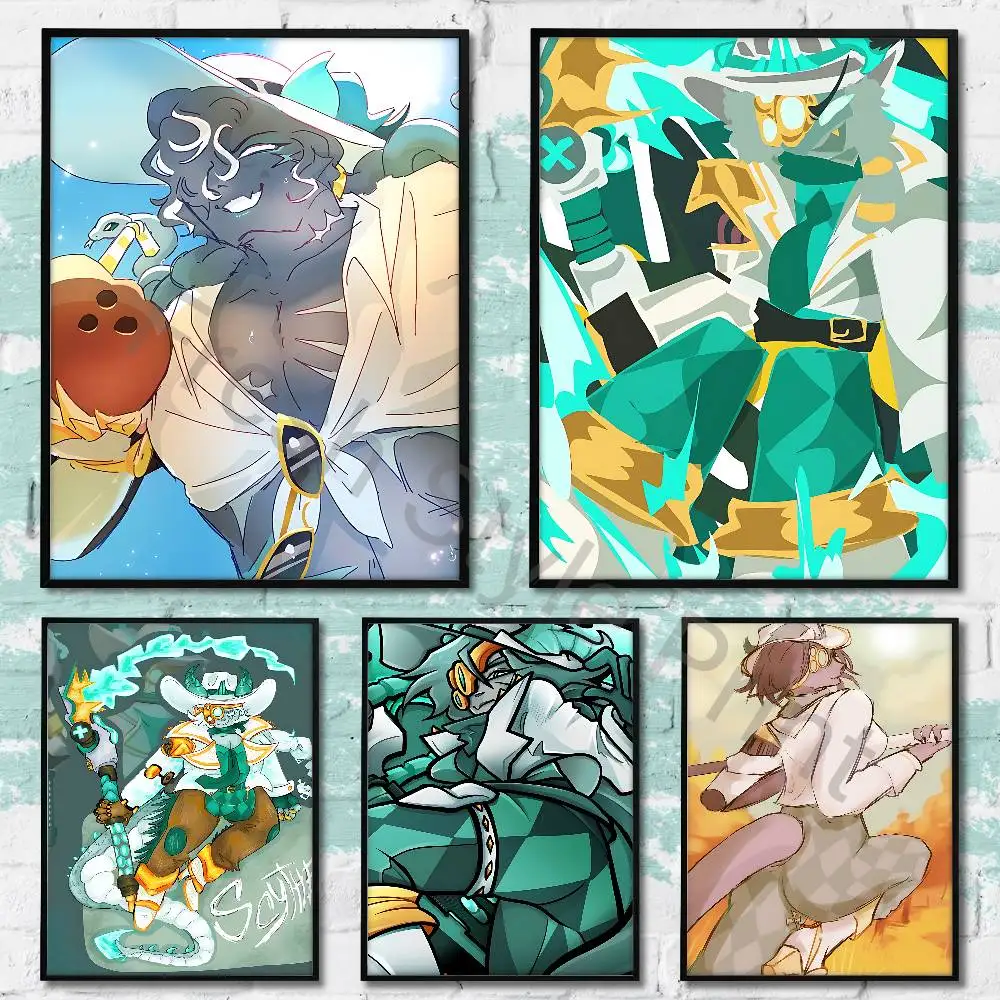 

Hot Game P-Phighting S-Scythe Poster HD Art Sticky Wall Waterproof Home Living Room Bedroom Bar Aesthetic Decoration