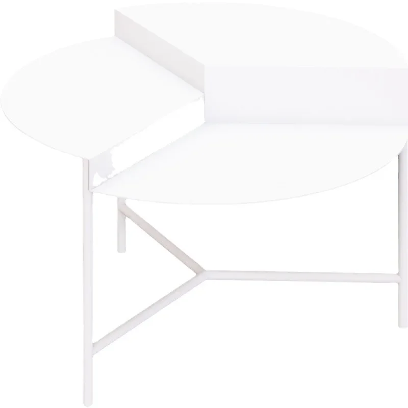 

Nordic wrought iron living room round coffee table table modern simple light luxury small apartment household