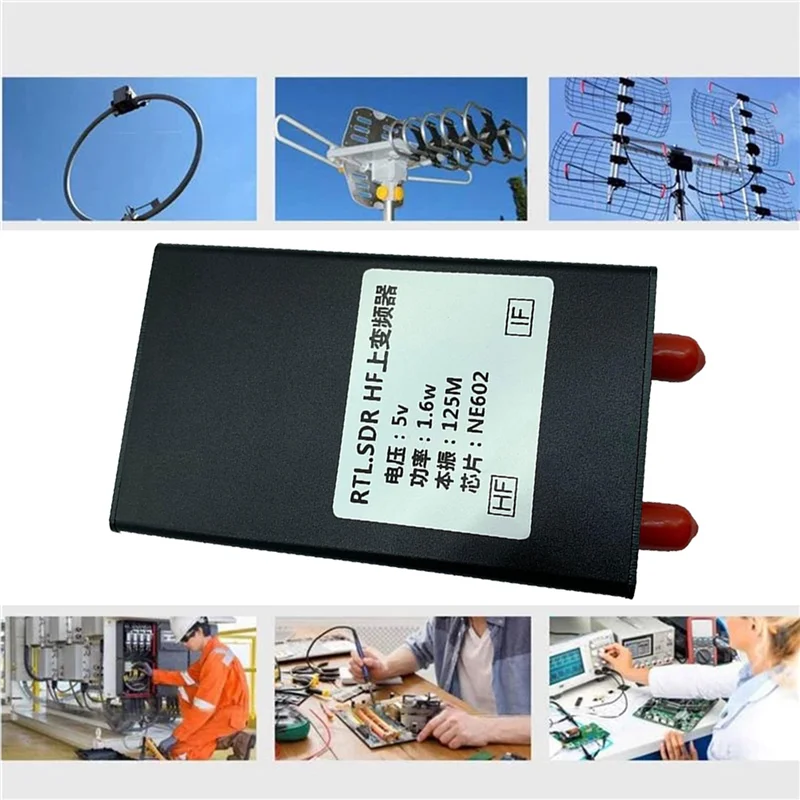 

B03C-2X RTL-SDR NE602 125MHZ 1.6W 150K-30MHZ Upconverter For RTL2383U RTL-SDR Receiver With Connection Cable