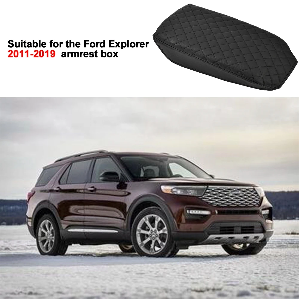 Car Front Center Console Armrest Cover Replacement for Ford Explorer 2011-2019 Center Console Protective Cover