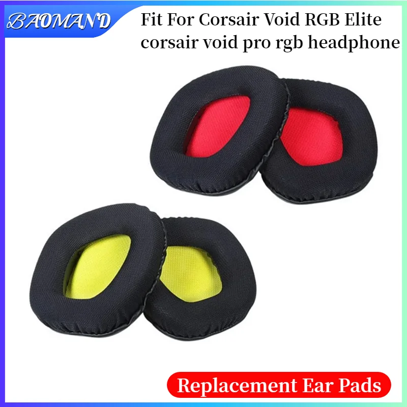 

Replacement Protein Leather Ear Pads Cushion Cover Earpads for Corsair Void RGB Headphones Earmuff Ear Pads Cushion Cover Sleeve