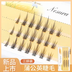 Grafting World Little Devil Segmented Comic Eye Dandelion Dense Nature Fluffy Single Cluster Fairy Eyelash Extensions