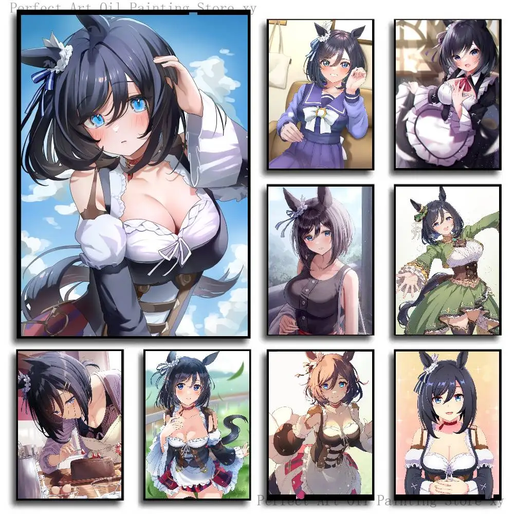 Eishin Flash ANIME U-UmaMusume Posters Living Room Bar Cafe Quality Canvas Vintage Style Comics Painting Art Home Wall Decor