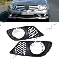 Car Fog Light Cover For Mercedes Benz C Class W204 2008-2010 2048850353 2048850253 Front Bumper Fog Light Lamp Cover Accessories