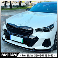 Car Bumpers Auto Refit Parts Front Lip Spoiler Splitter MP Style For BMW 5 Series G60 G61 520d 530e 550e i5 M60 2023 2024