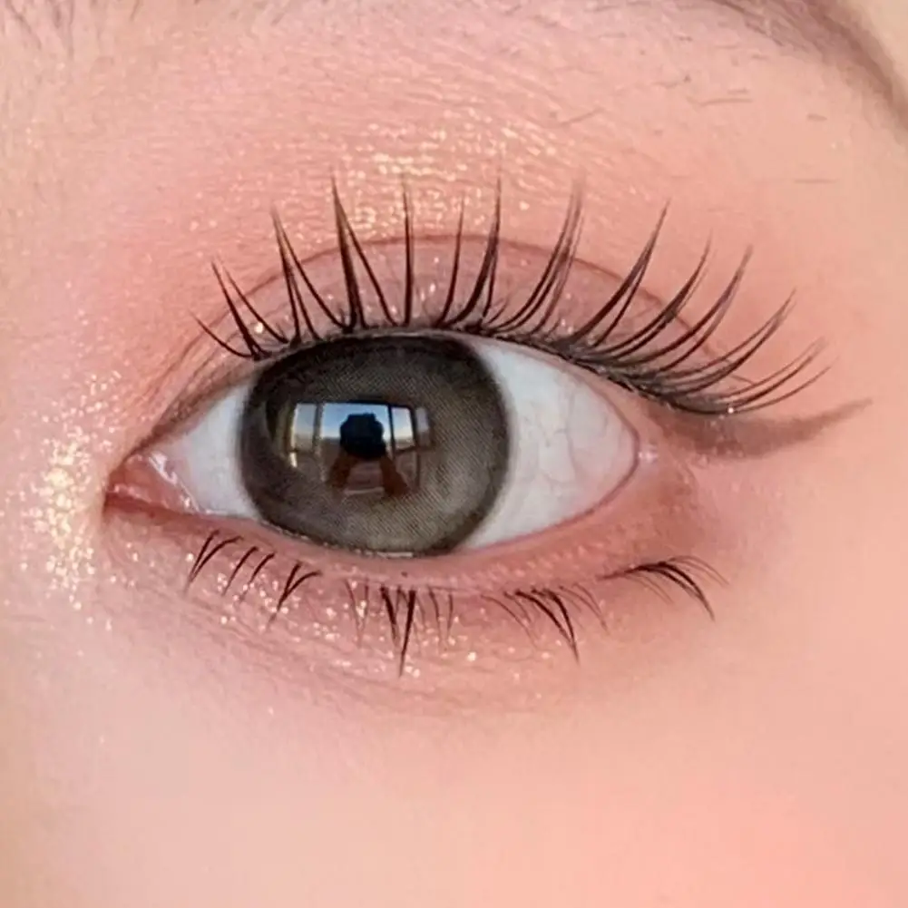 Fili di colla Ciglia Ciglia finte stile croce naturale Ciglia Noglue con stelo trasparente Ciglia monocluster di grande volume