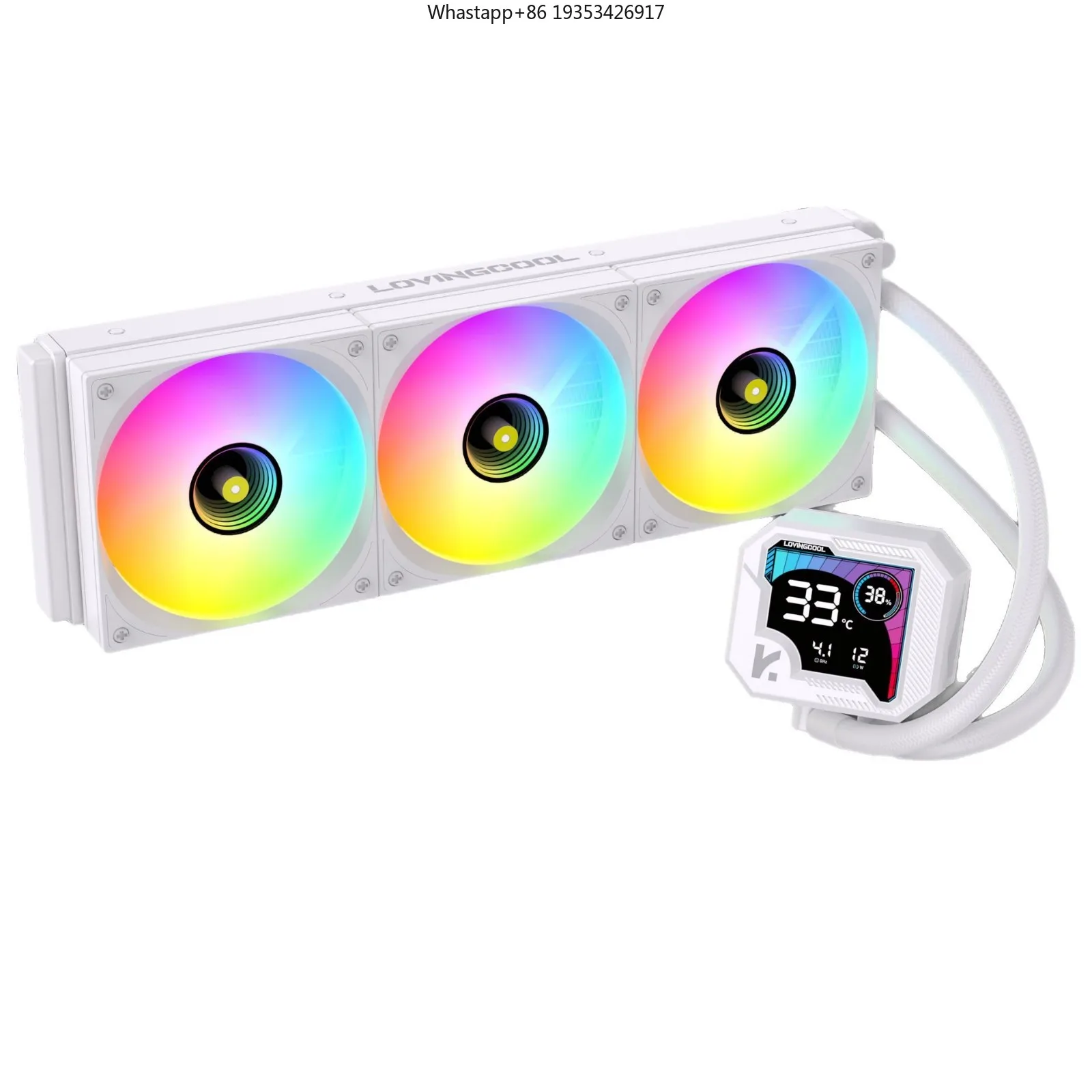 New 360 integrated 240 water-cooled broken code screen suitable for computer is suitable CPU radiator argb temperature display